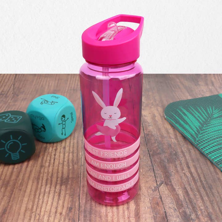 Myga Eco - Wholesale Water Bottle - Kids Rabbit Positivity Band Water Bottles