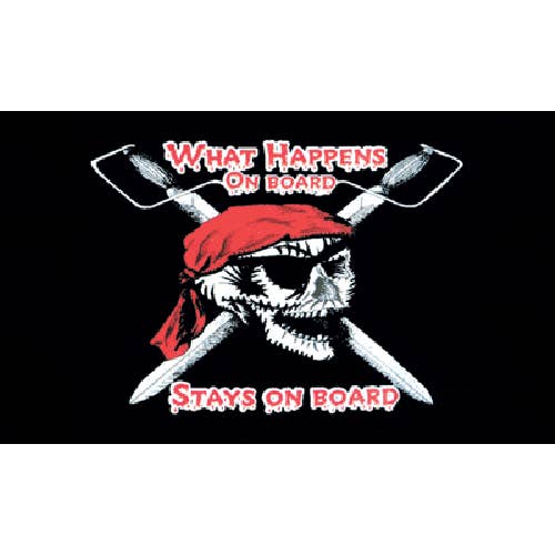 What Happens on Board Stays on Board 5'x3' for wholesale by Worldwide Flags Ltd