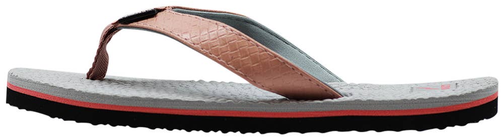 Eastern Off Price - Vente Tongs – femme - Tongs à assise plantaire rembourrée souple 41712 - Rose pâle/gris1