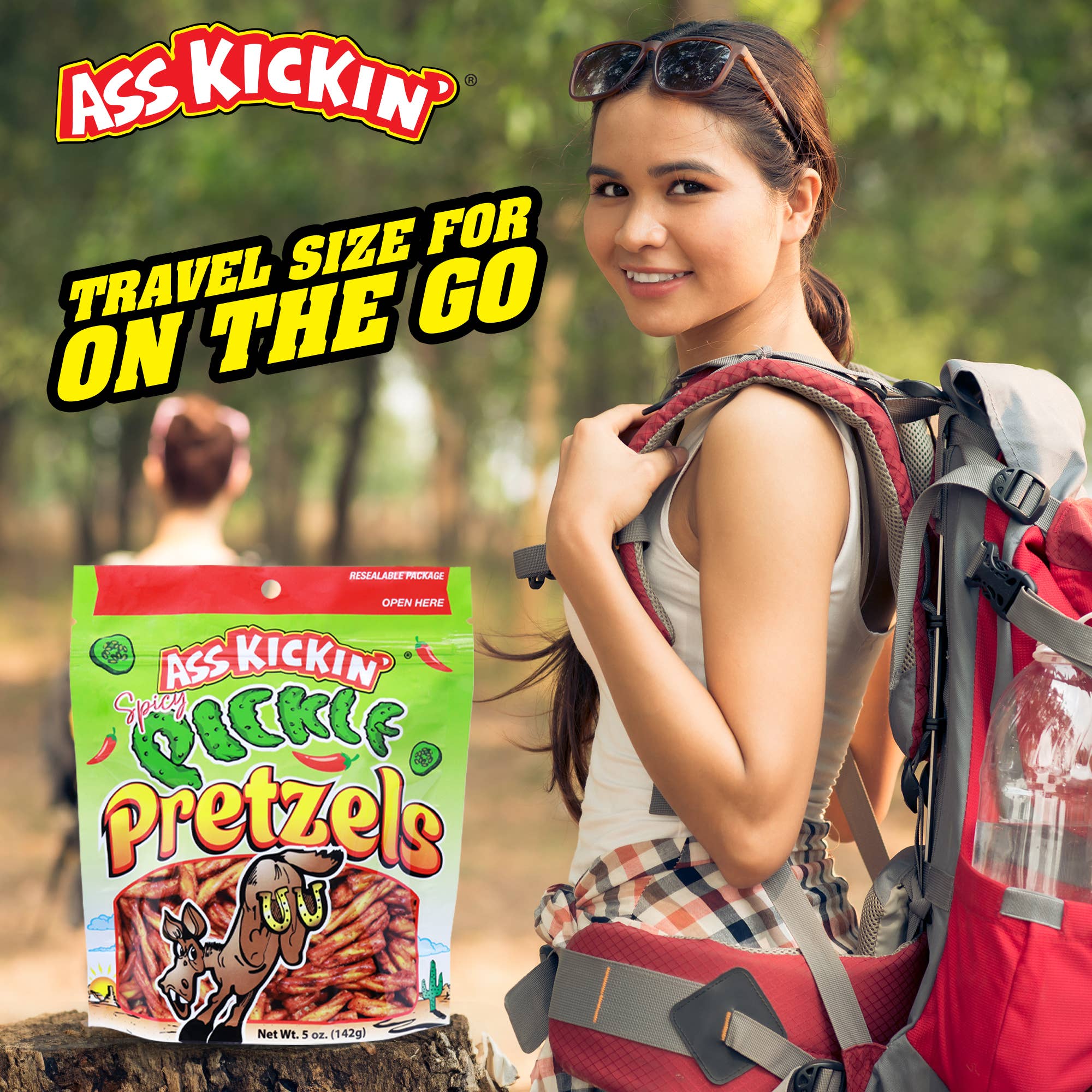 Southwest Specialty Food - Wholesale Pretzels - Ass Kickin' Spicy Pickle Pretzels, 5 oz Resealable Bags3