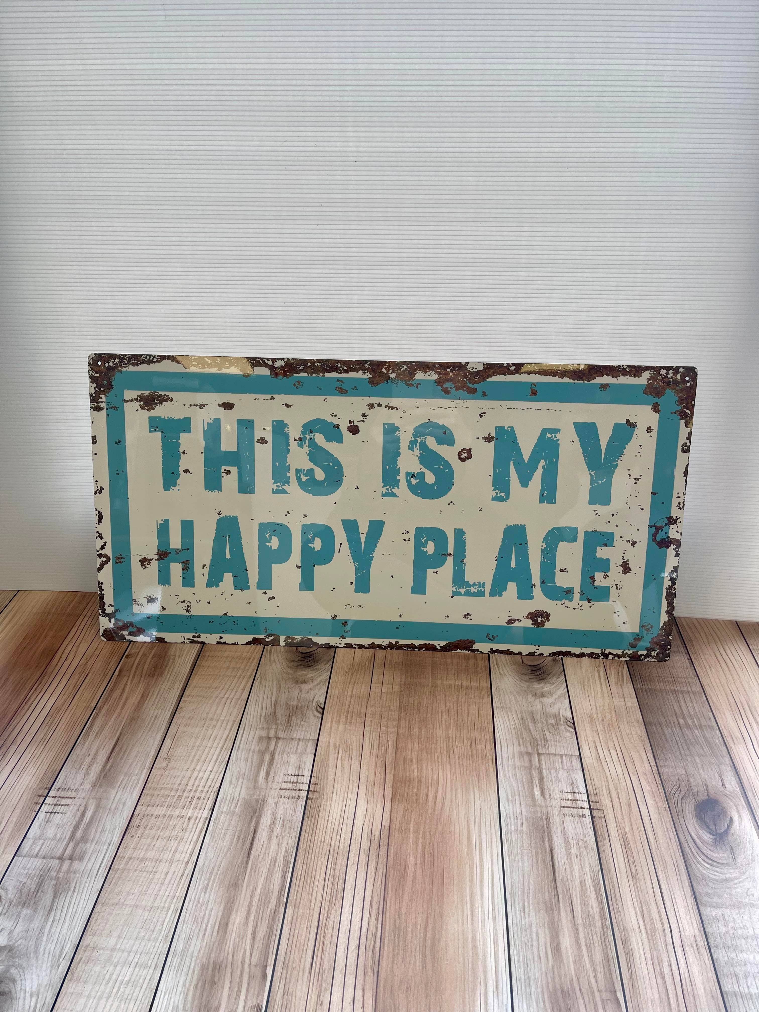 The British Metal Signs Company - Wholesale Sign - This is My Happy Place  - Metal Wall  Sign1