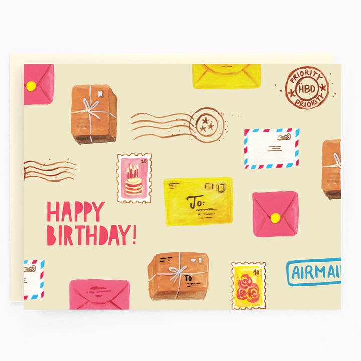 The Paperhood - Wholesale Birthday Card - Birthday Snail Mail Card
