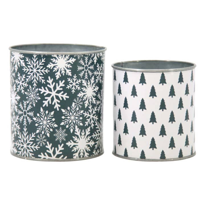 Set di 2 secchielli Midnight Shimmer per la vendita all'ingrosso da parte di WT Collection