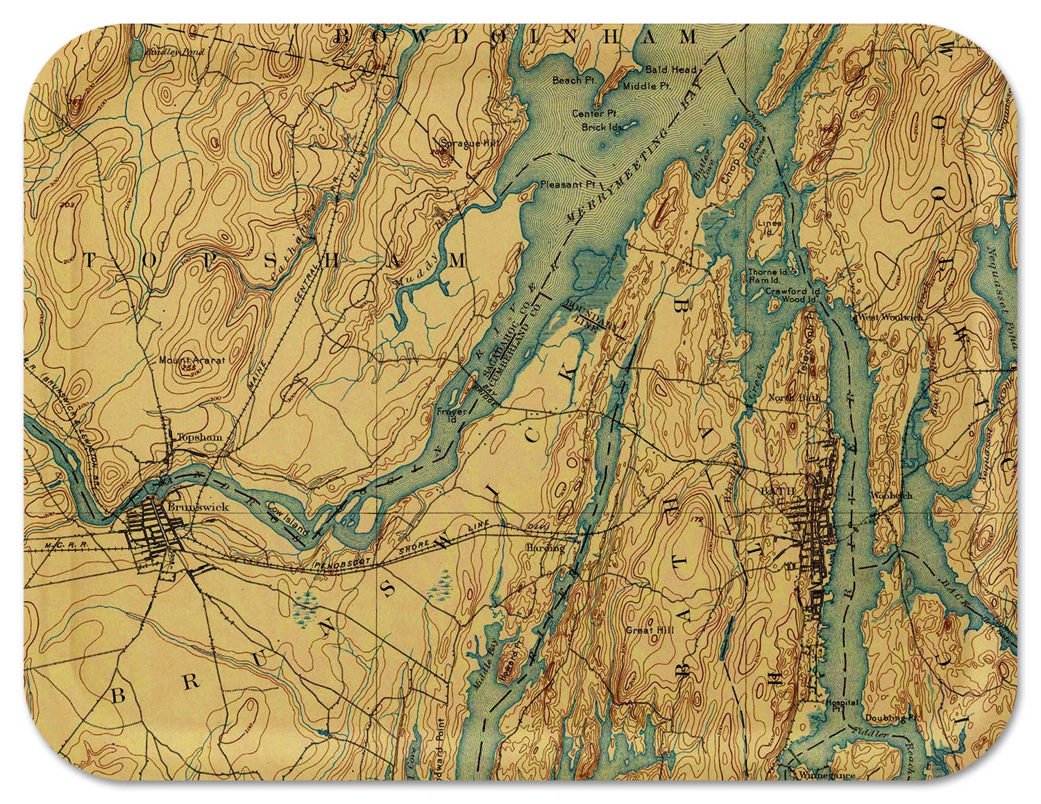 Trays4Us - Wholesale Serving Tray - Custom Serving Tray - Topographic Map - Any US Location4