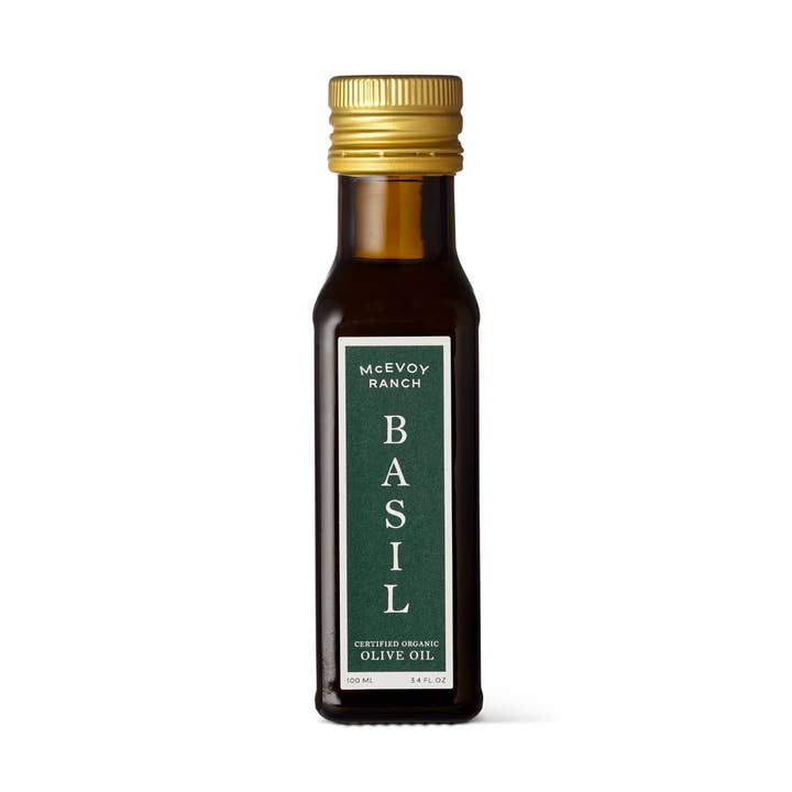 Organic Basil Olive Oil - 100ml for wholesale by McEvoy Ranch