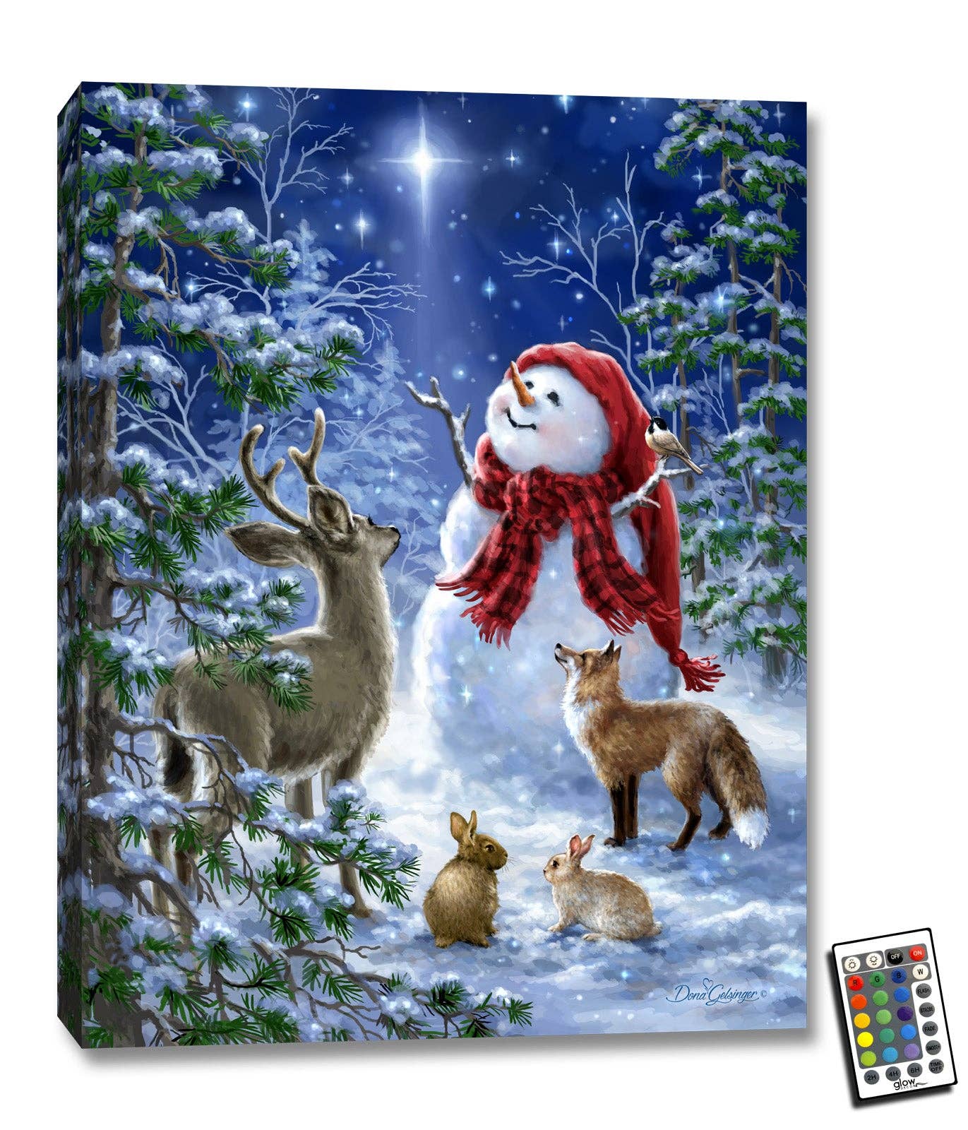 Glow Decor - Wholesale Christmas Wall Art - Heaven and Nature Sing 18x24 Fully Illuminated LED Wall Art0