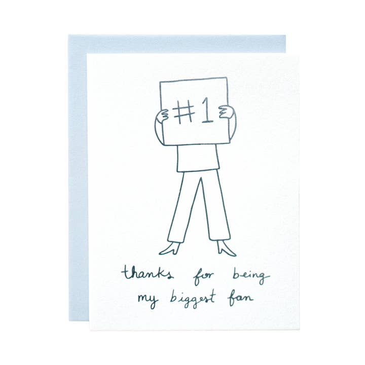 Merci d'être mon plus grand fan carte pour la vente par Ink Paper Crafts