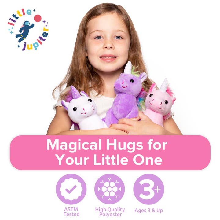 AYK Brand - Wholesale Stuffed/Plush Toy - Kids & Baby - Plush Unicorn Stuffed Animal 7.5" - White
