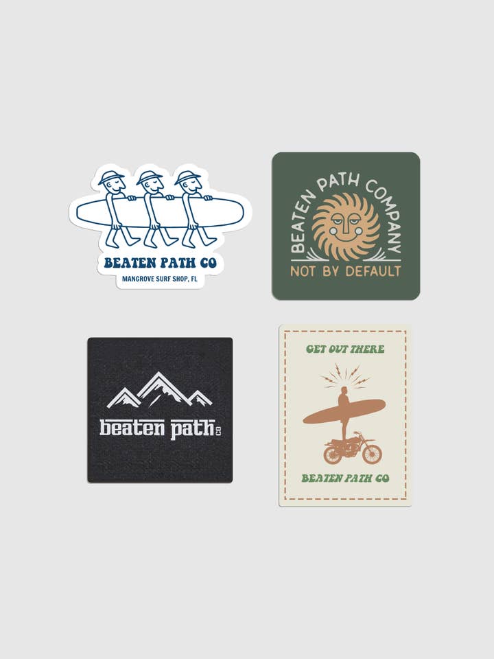 O PACOTE DE AUTOADESIVOS ELEMENTOS por atacado de Beaten Path Co