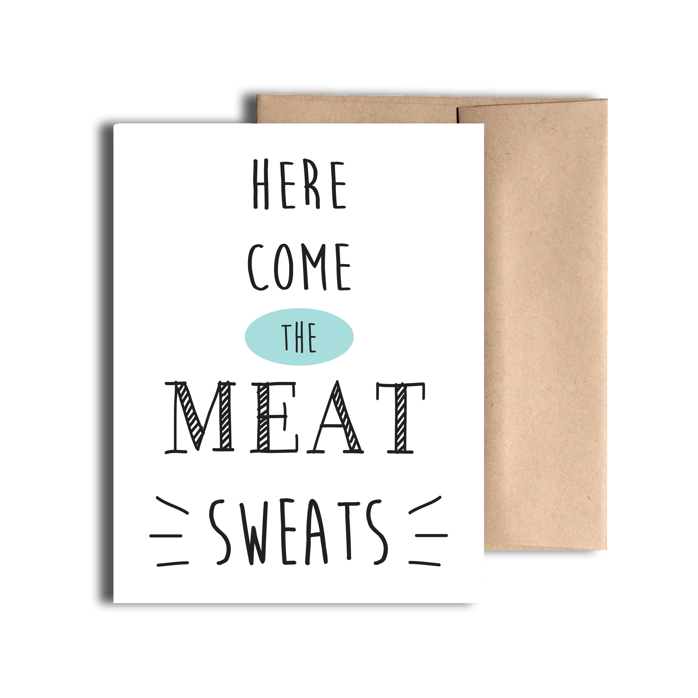 REMOVED BRAND - Wholesale Everyday Greeting Card - Meat Sweats Greeting Card0