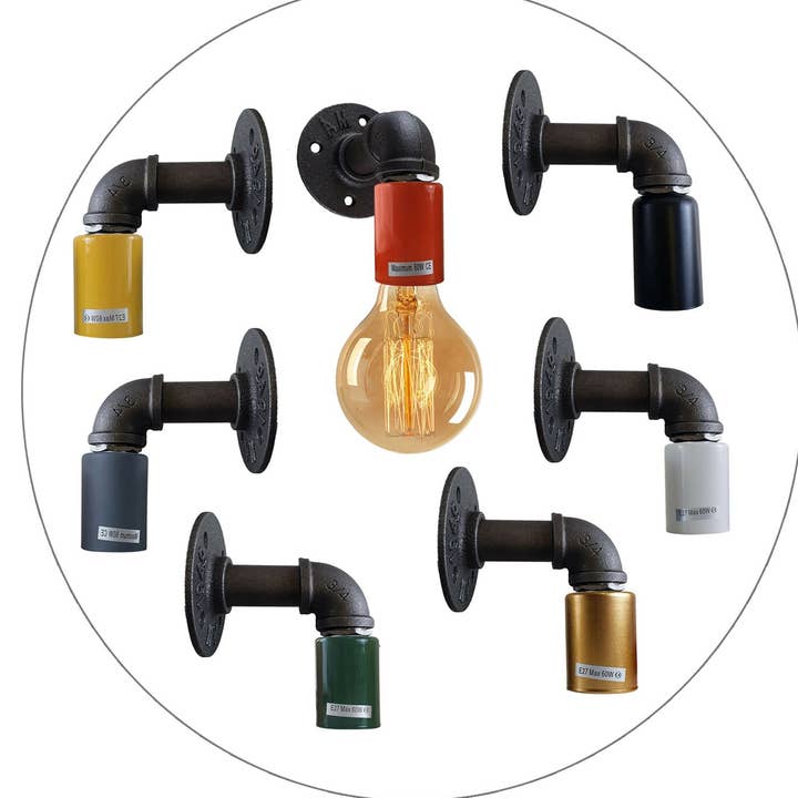 Vattenrör Vägglampa Industriell stil enda vägglampa passform för wholesale av Ledsone