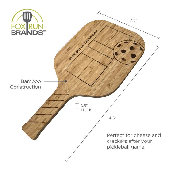 Fox Run Brands - Vente Planche à découper - Planches à charcuterie Fox Run Pickleball Paddle, ensemble de 2 14,5 pouces6