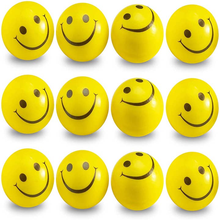Toyarina - Wholesale Stress Relief Ball/Dough - Smiley Face Fidget Kids Stress Balls