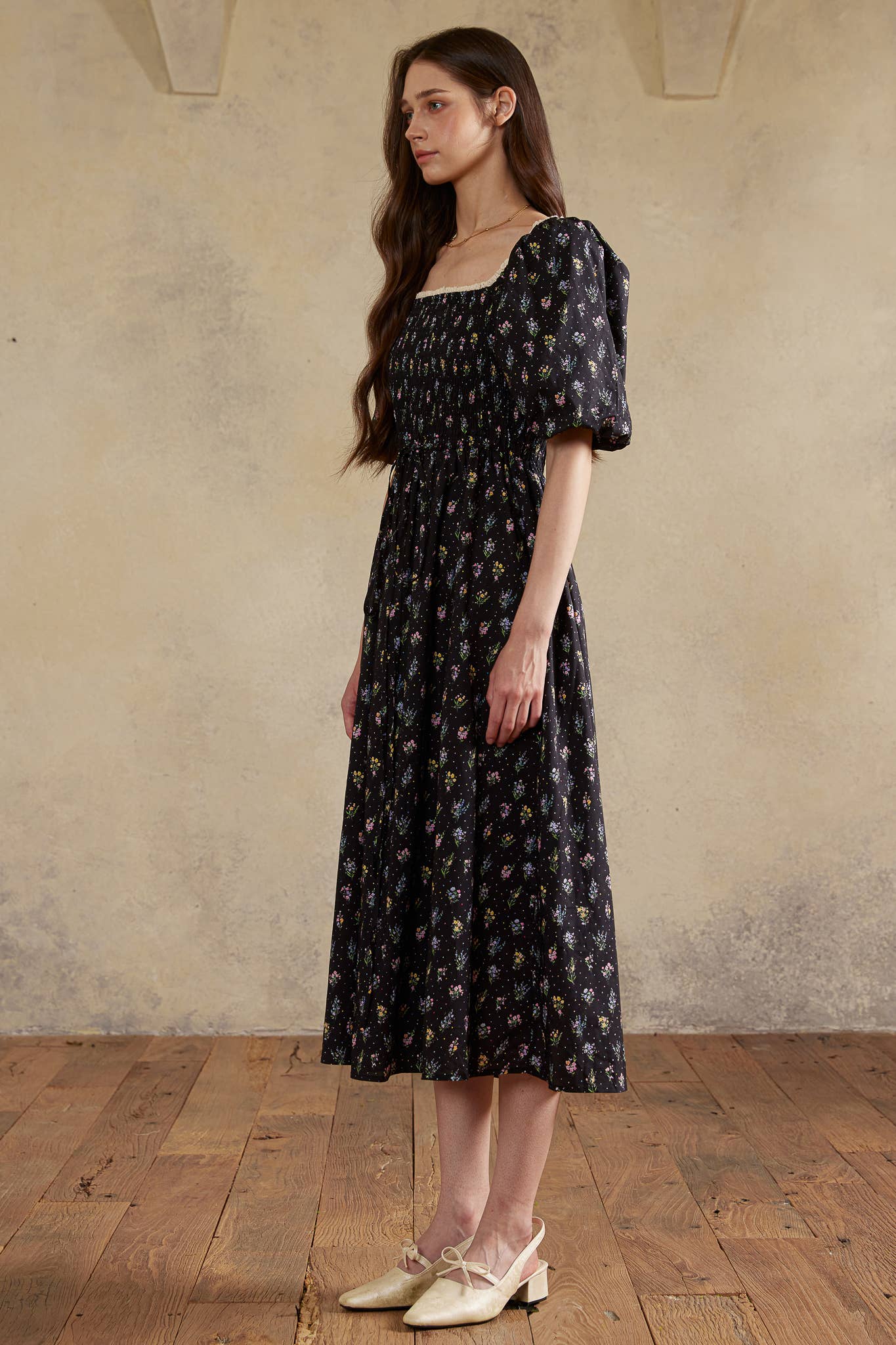 ROSIE POSIE - Wholesale Dress - Women's - RP2987 - Twilight Posy Smocked Dress3