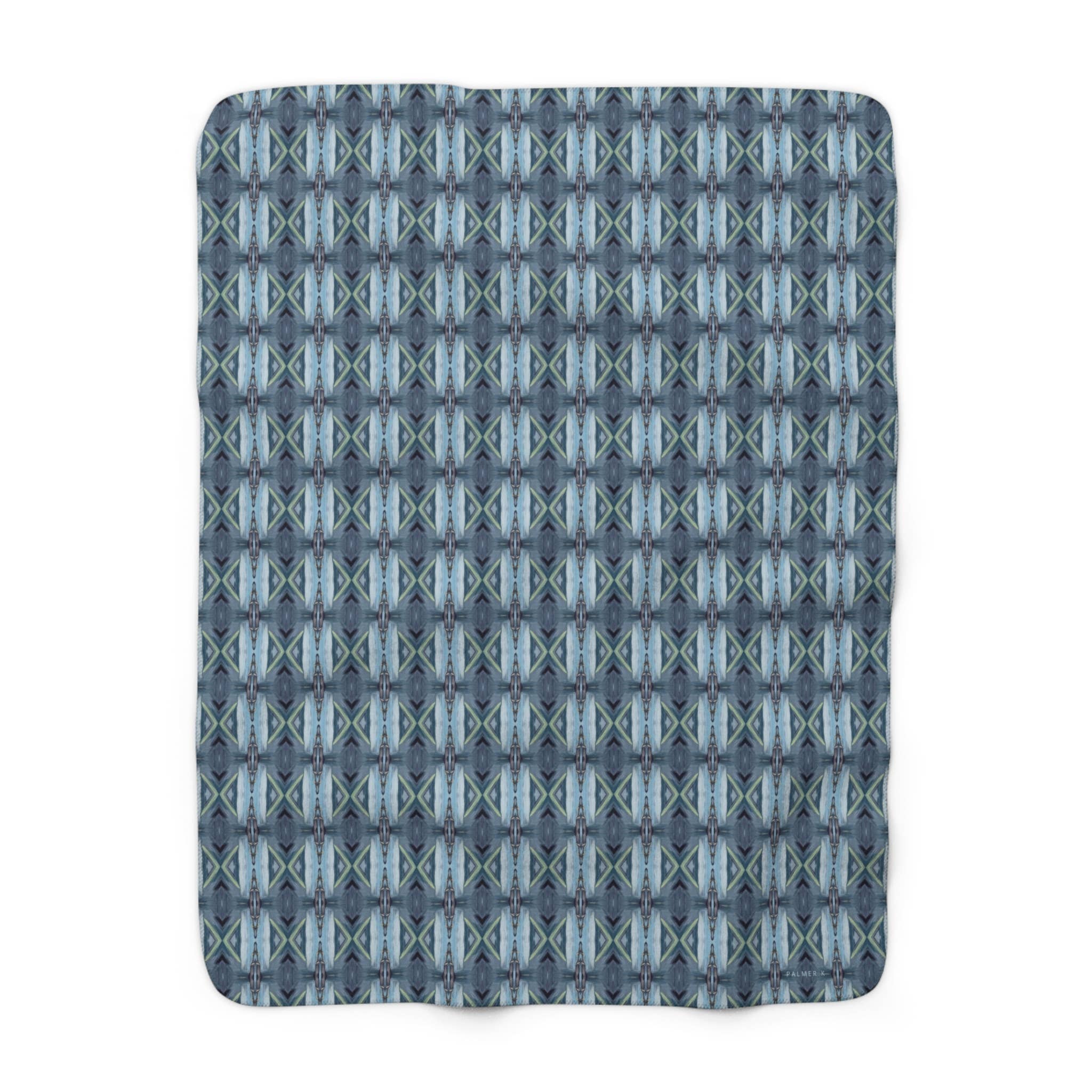 PALMER K Designs - Wholesale Throw Blanket - Sherpa Throw / Blanket: Geometric (CAP/P3)3