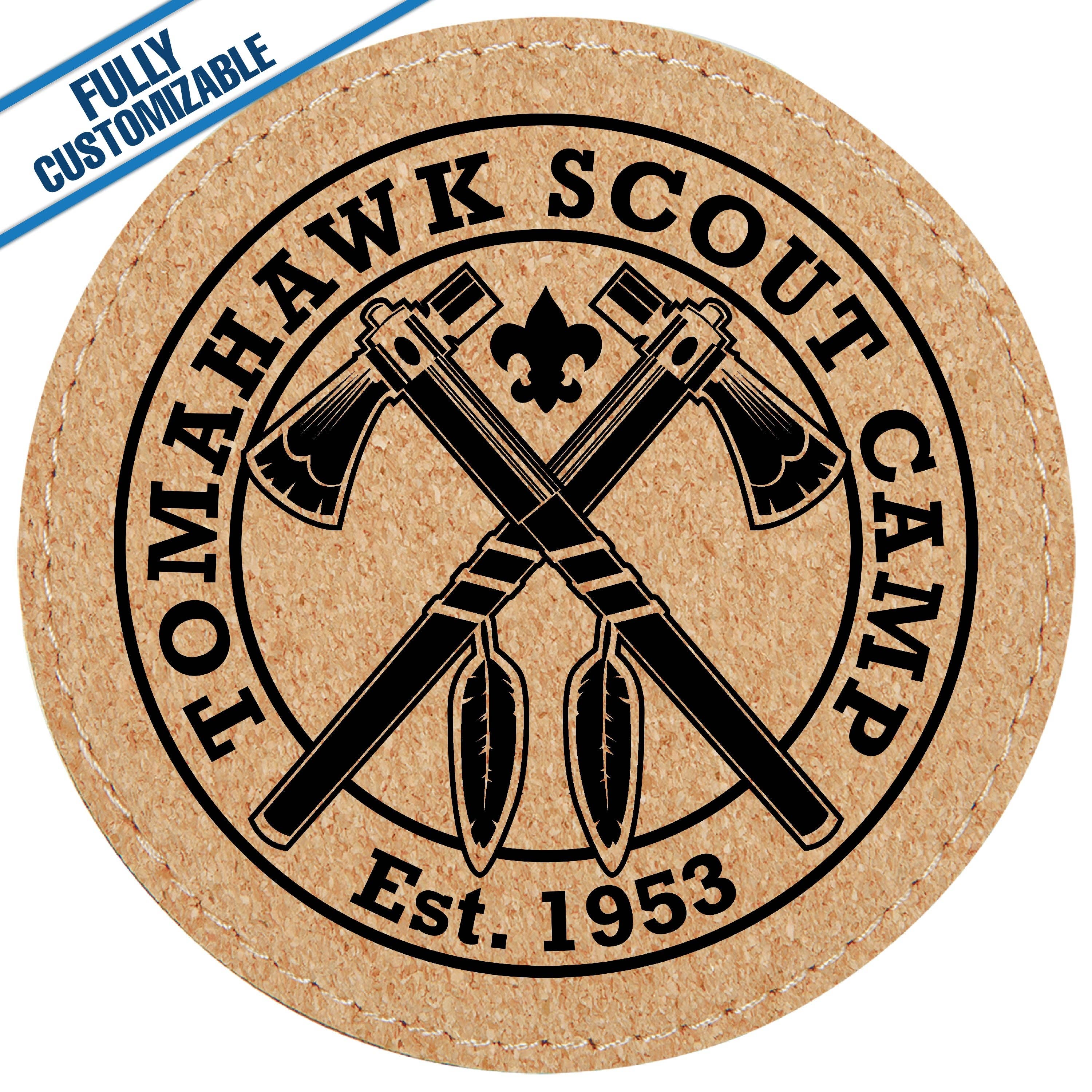 GiftWorksPlus - Wholesale Coasters - Engraved Leatherette Round Coasters - Fully Customizable11