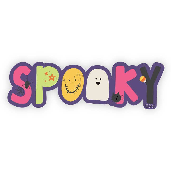 Autocollant Décalcomanie Effrayant d'Halloween pour la vente par Callie Danielle