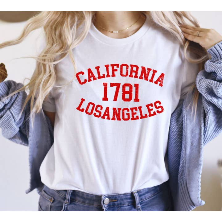 CALIFORNIA Graphic Kortærmet T-shirt for engroshandel hos Shamaim