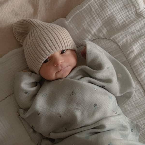 MUSLIN BLANKET Blue mist for wholesale by Snap The Moment