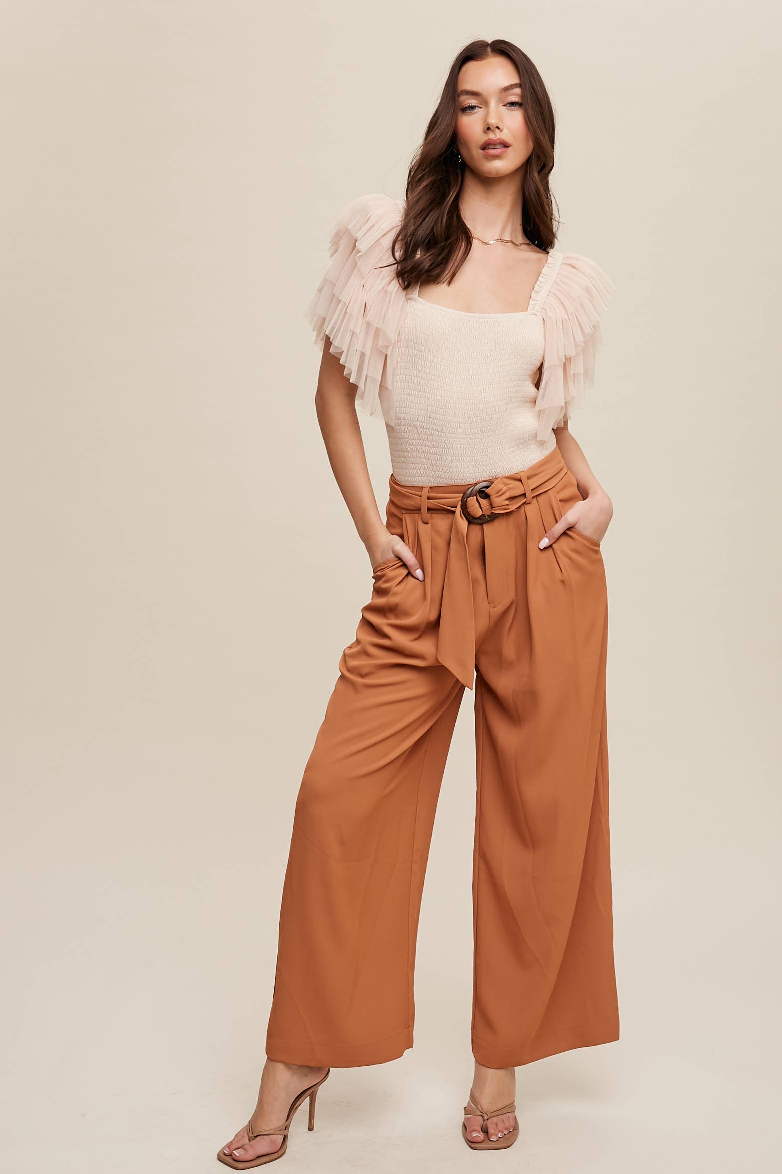 Listicle – Bodysuit - Mulher por atacado – Body Elegância Plissada10