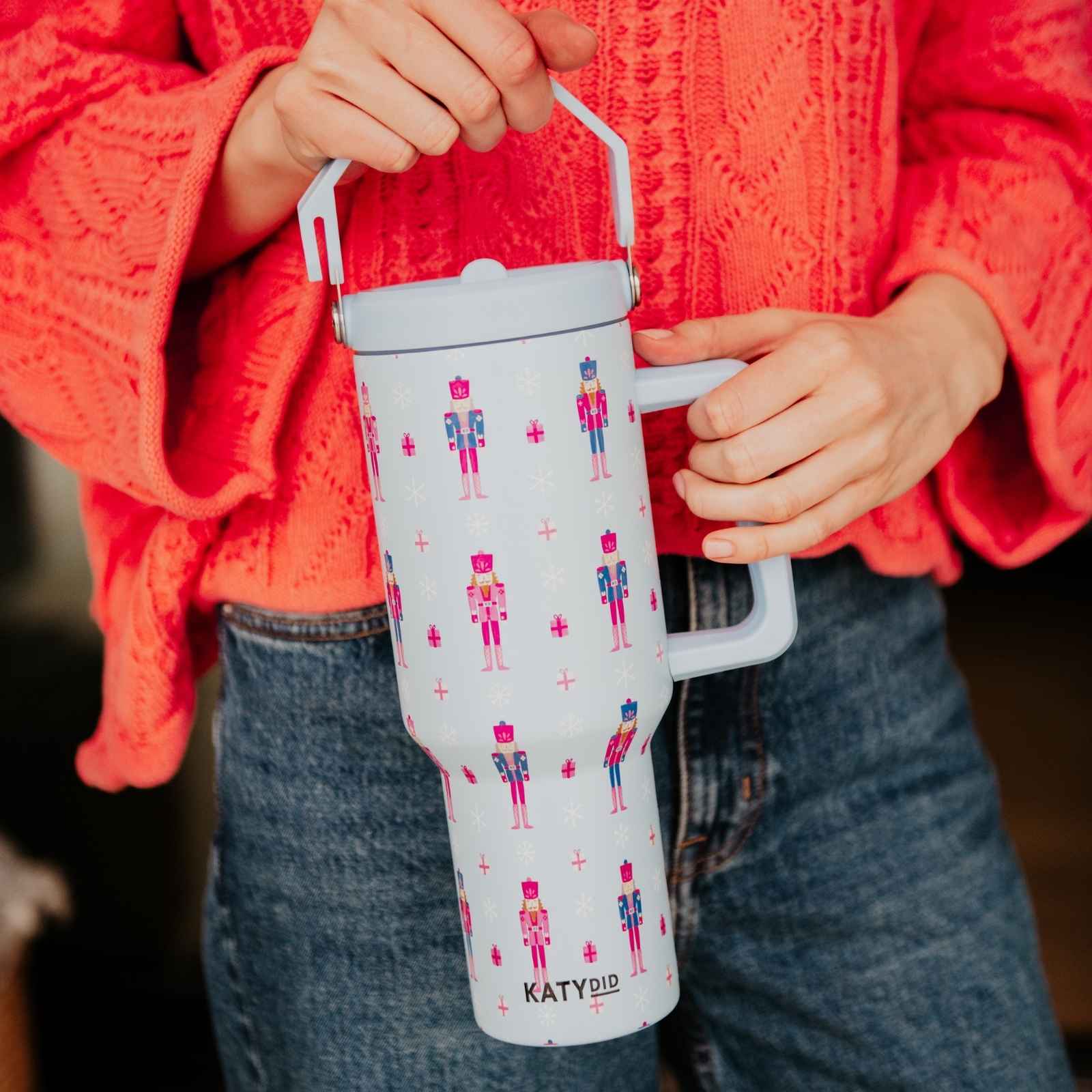 Lyseblå Nøddeknækker Lyseblå Jule Engros Tumbler Kop for engroshandel på Faire1