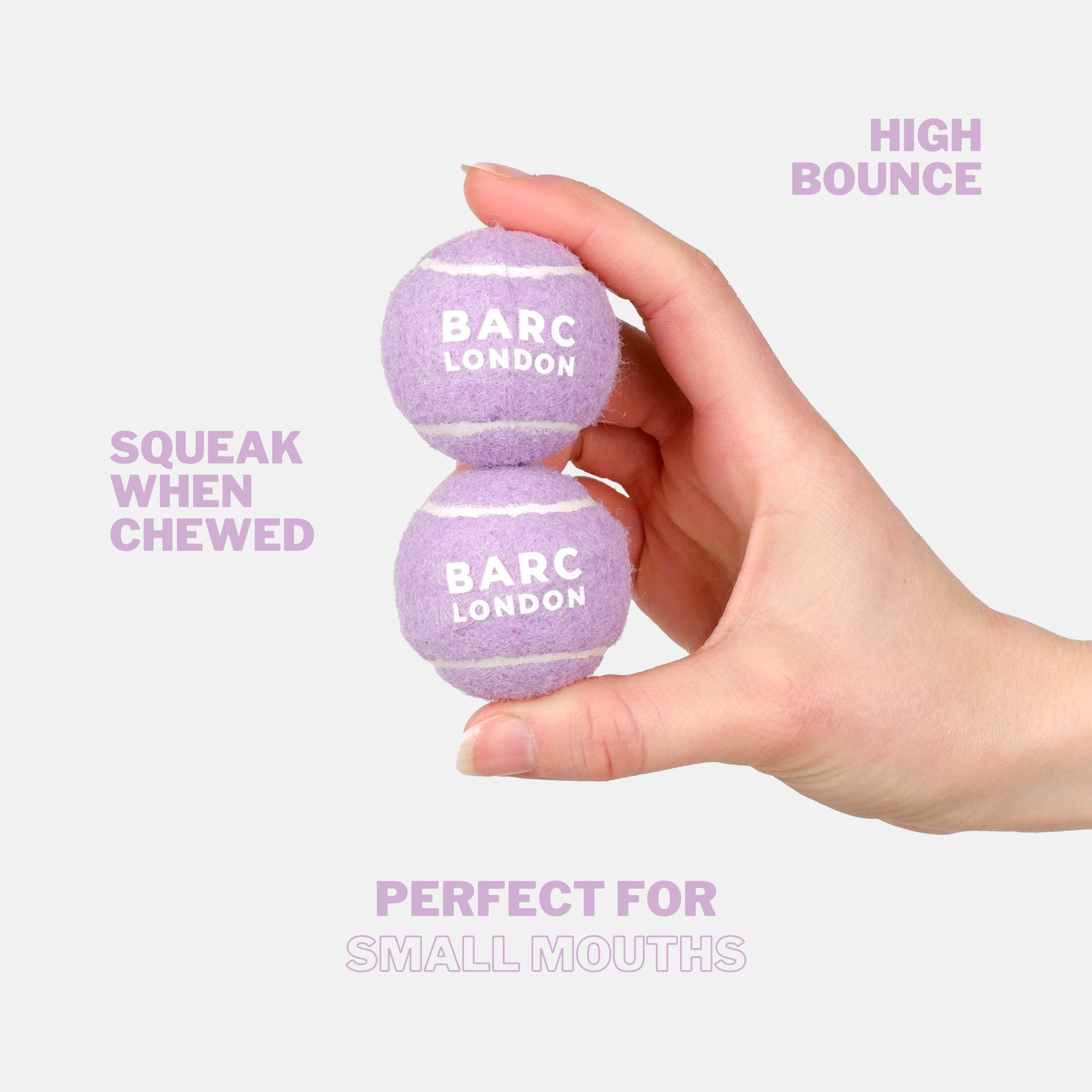 Barc London - Wholesale Pet Fetch Ball - Dog - Lilac Mini Dog Ball1