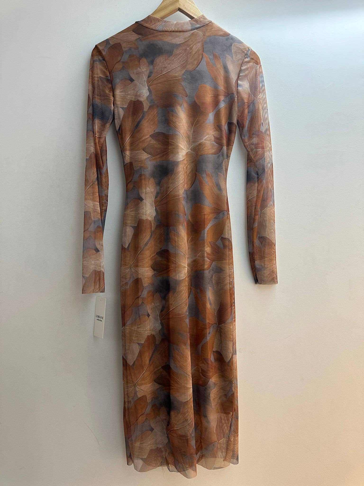 LORIANE - Wholesale Dress - Women's - 6818 One Size Bodycon Print Maxi Dress 3