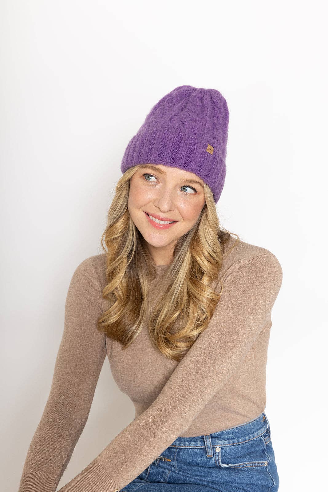 Do Everything In Love® - Wholesale Beanie - Women's - Cable Knit Cuff Beanie10