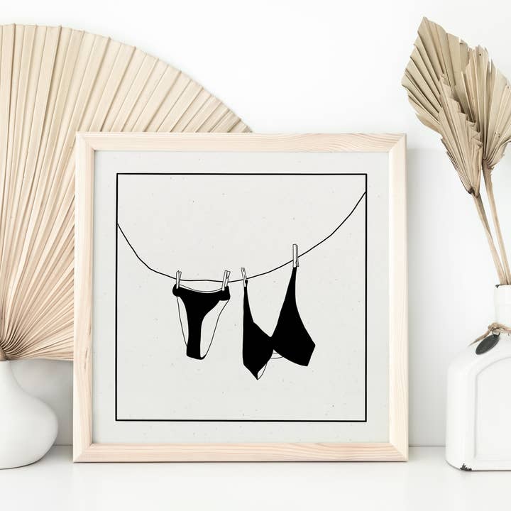 Fashion Print, Fashion Wall Art, Clothing Print, Cute Print for wholesale by Sun in Ink