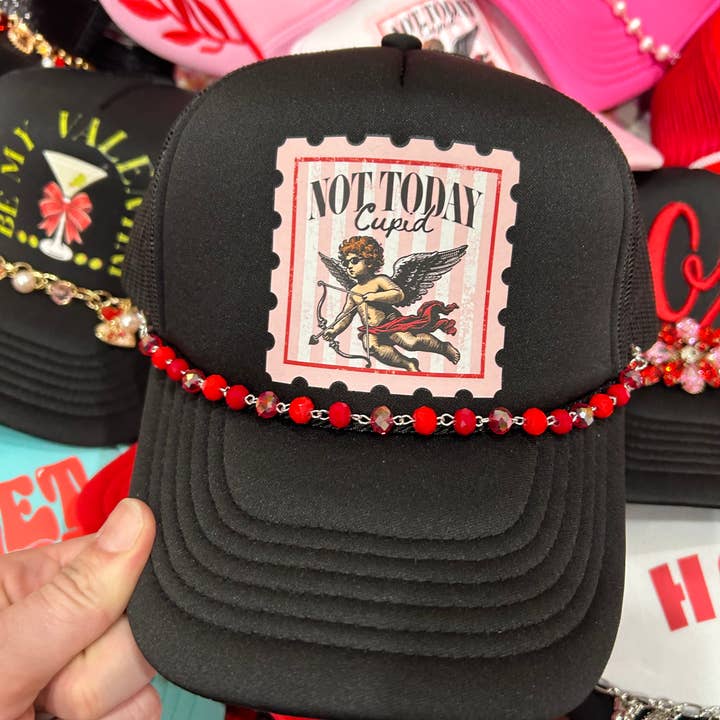 No hoy Cupido Camionero | Día de San Valentín | XOXO | Sombrero de Amor para venta al por mayor de Vibes Hat Company