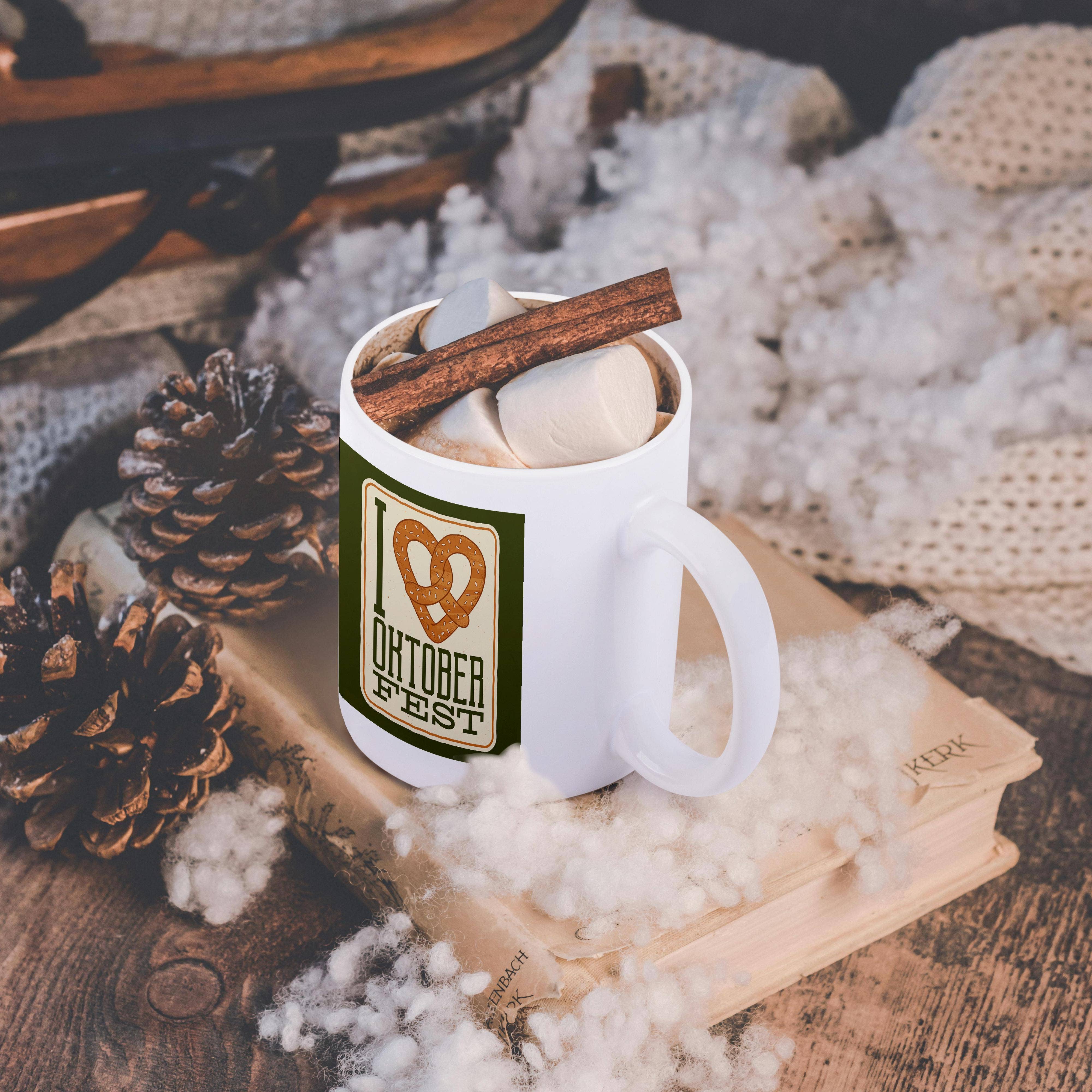 3dRose - Wholesale Coffee Mug - 3dRose, I love Oktoberfest Pretzel, Mug11