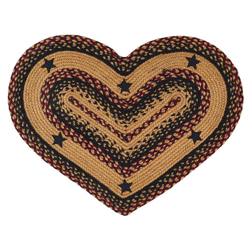 IHF HOME DECOR/IHF RUGS – wholesale Area rug – Blackberry Star Braided Jute Rug &Tabletop Collection BR-2638