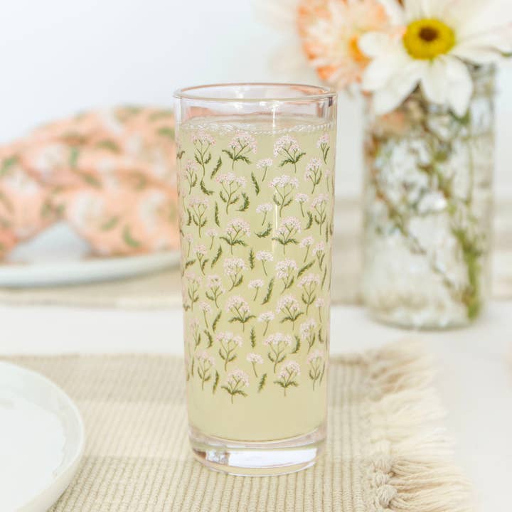 1canoe2 | One Canoe Two Paper Co. - Wholesale Drinking Glass/Cup - Roadside Blooms Tall Juice Glass Set4