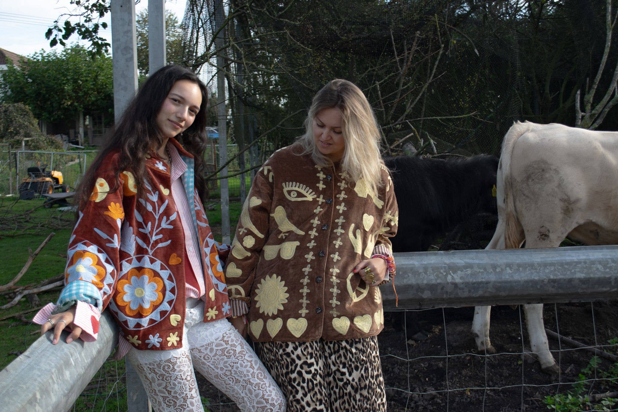 ToutVintage - Vente Veste – femme - Velours brique yingyang4