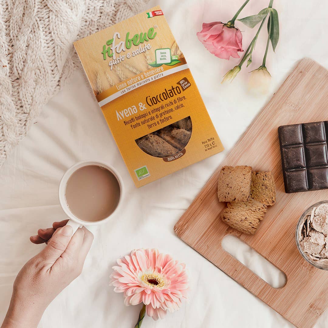 Le deliziose pasticceria sas Ti fa bene bio - Wholesale Cookie - Biscotti Digestive integrali biologici avena e cioccolato2