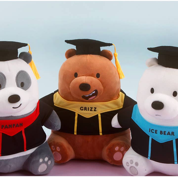 K-Wonderland - Wholesale Stuffed/Plush Toy - Kids & Baby - We Bare Bears Graduate Theme Plush Toy Cushion Home Deco6