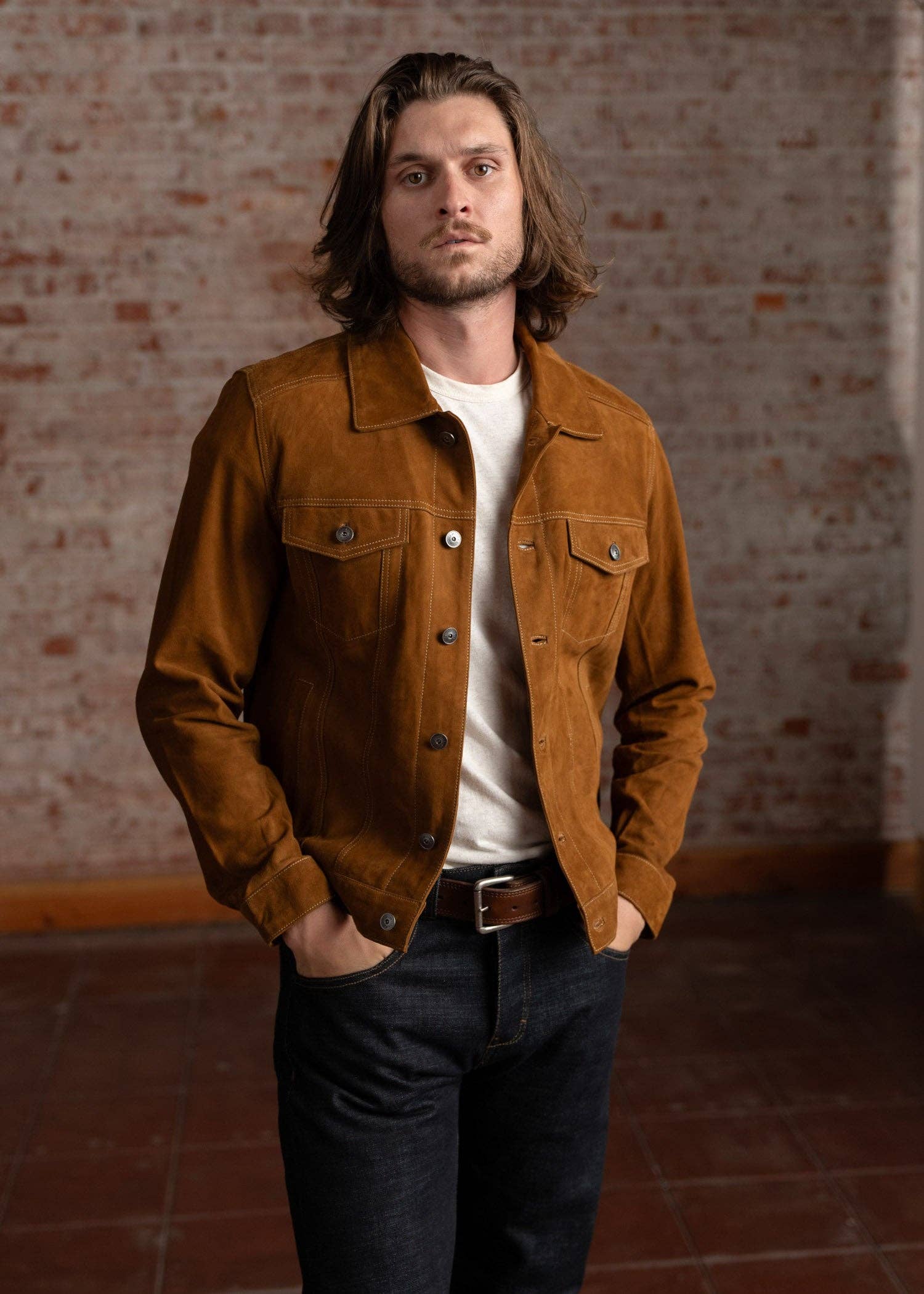 Iron & Resin - Vente Veste – homme - Veste en daim de chèvre Highwayman3