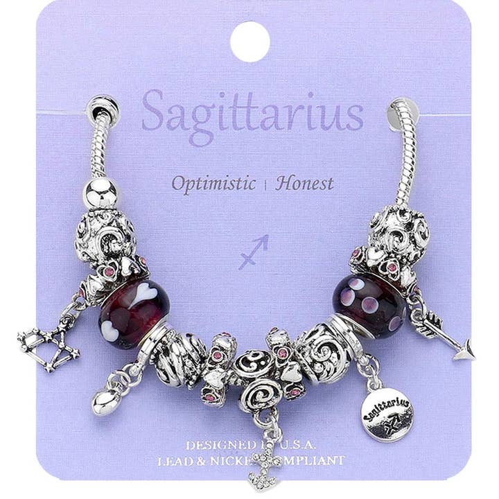 Sensibling Corp. - Wholesale Charm/Dangle Bracelet - ARIES - Multi-Beads Zodiac Sign Charm Bracelet16