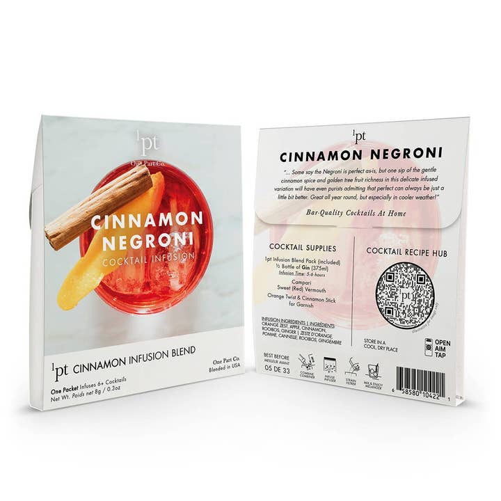 One Part Co. - Wholesale Cocktail Mix/Syrup - 1pt Cinnamon Negroni Cocktail Pack2