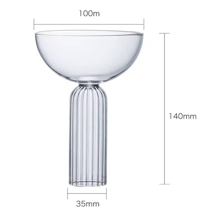 IVORE.GROUP (We cover All Import duty) - Wholesale Cocktail/liquor glass - Margarita Cocktail Wine Borosilicate Glass Cup1
