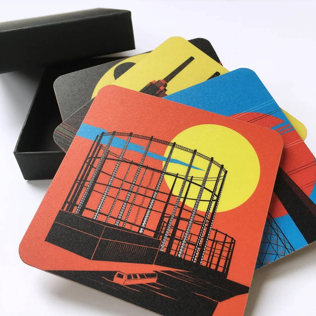 EYE FOR LONDON PRINTS – wholesale Coasters – Hackney London Coasters (Single)2