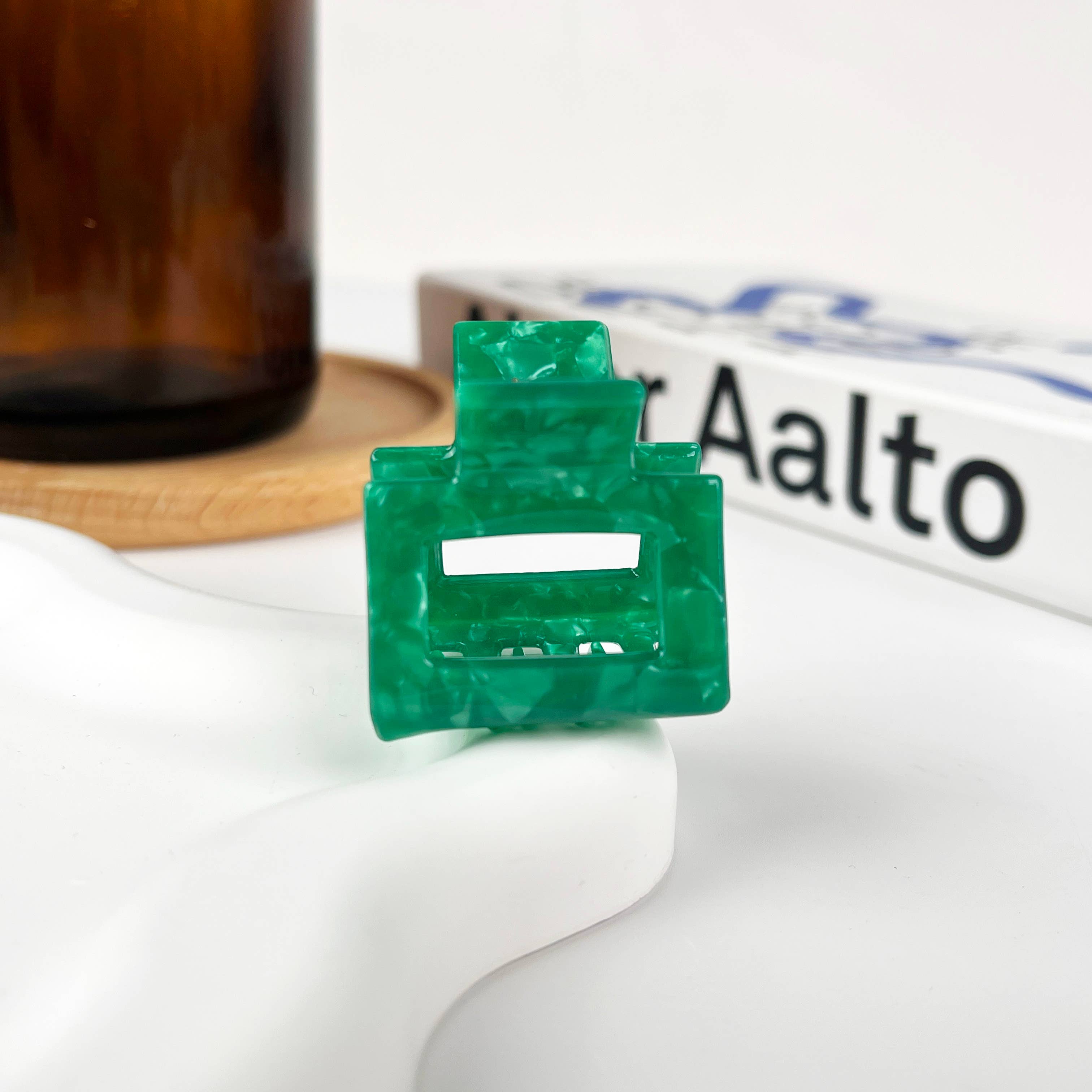 TheDivaSoap - Vente Pince à cheveux – femme - Petites pinces carrées en acétate3