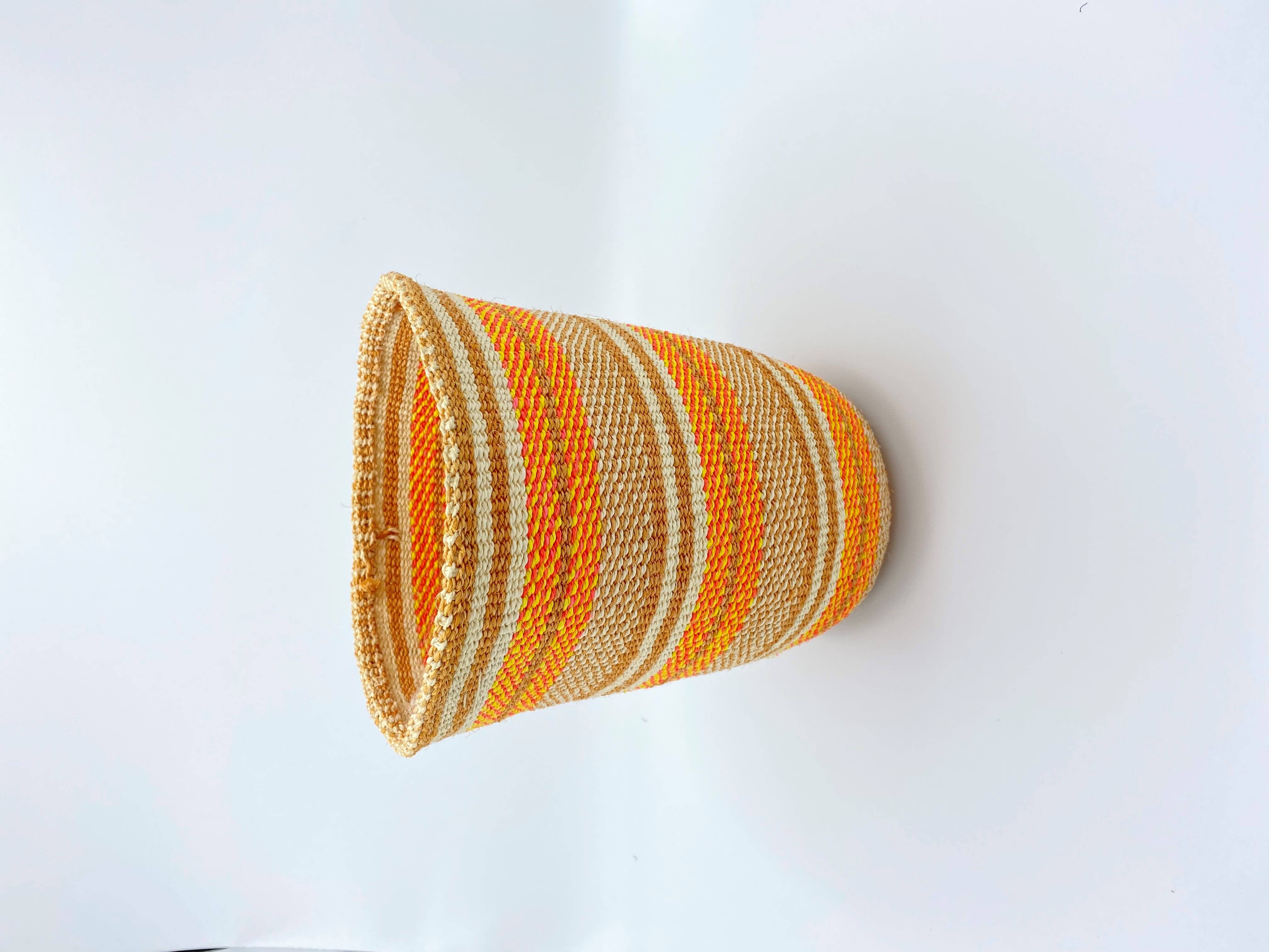 Crafts by Solid - Wholesale Basket - Handwoven "Fine Weave" Sisal Baskets - Colourful - XS to L10