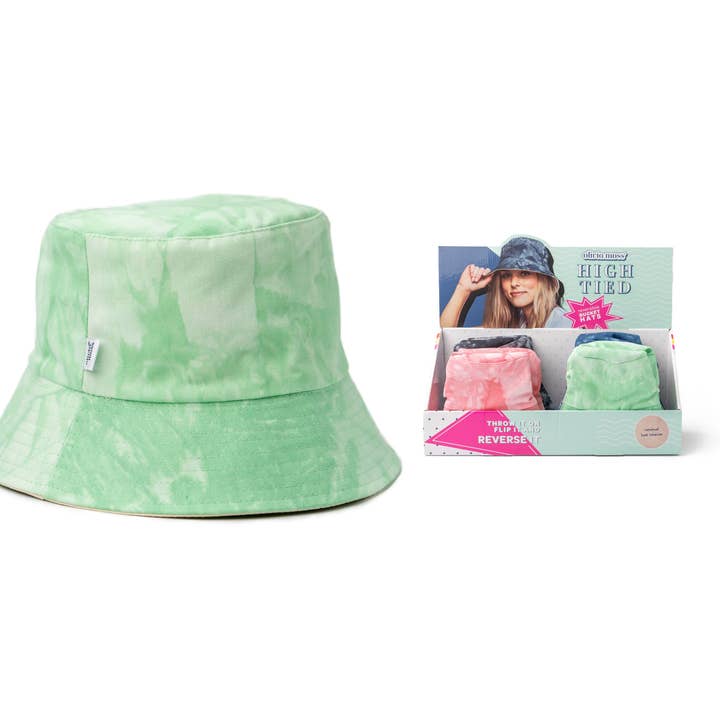 Olivia Moss High Tied Reversible Bucket Hat and other Purchase Wholesale tie dye bucket hat. Free Returns & Net 60 Terms on Faire trending on Faire.