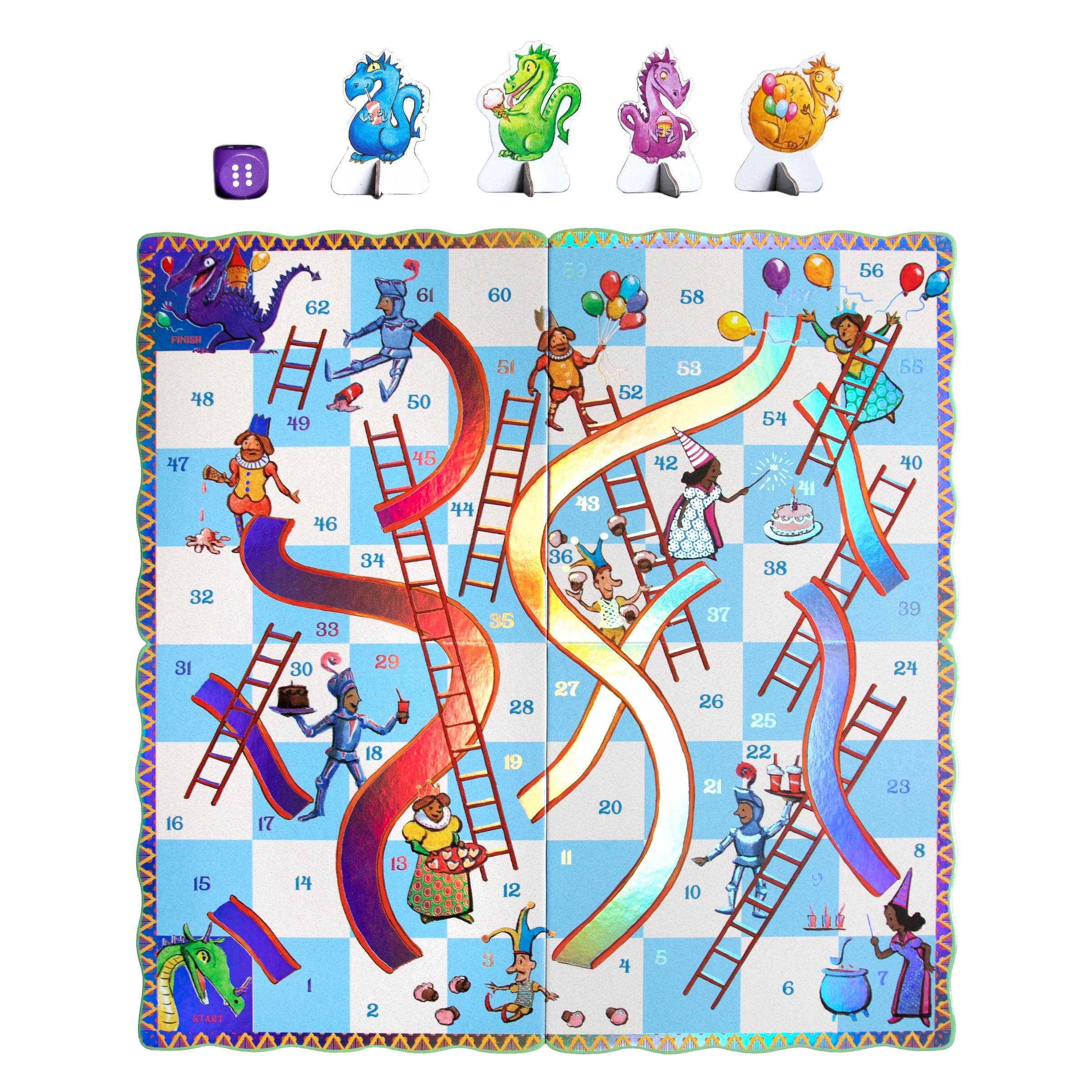 eeBoo - Wholesale Board Game - Slips & Ladders Dragon Shaped Game3