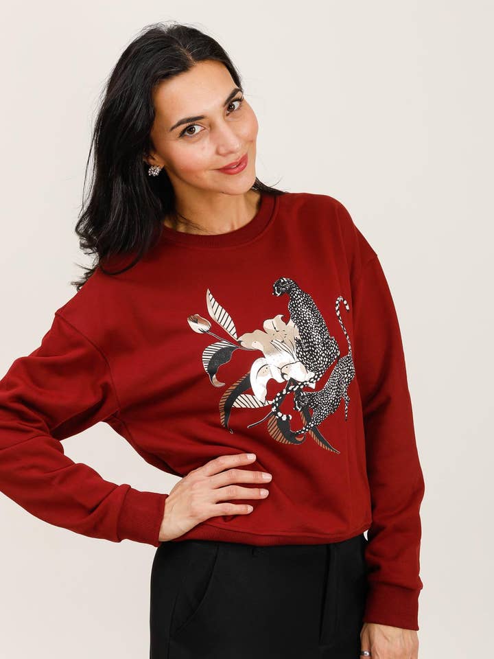 Attrait Paris – Großhandel Sweatshirt mit Grafikdruck – Damen – Rundhals-Sweatshirt, floral0