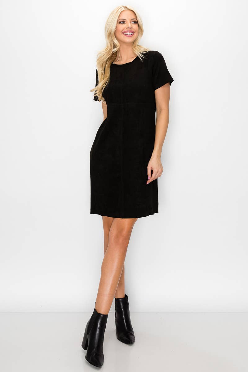 Joh Apparel - Vente Robe – femme - Robe extensible à col rond Audrey sans poches2