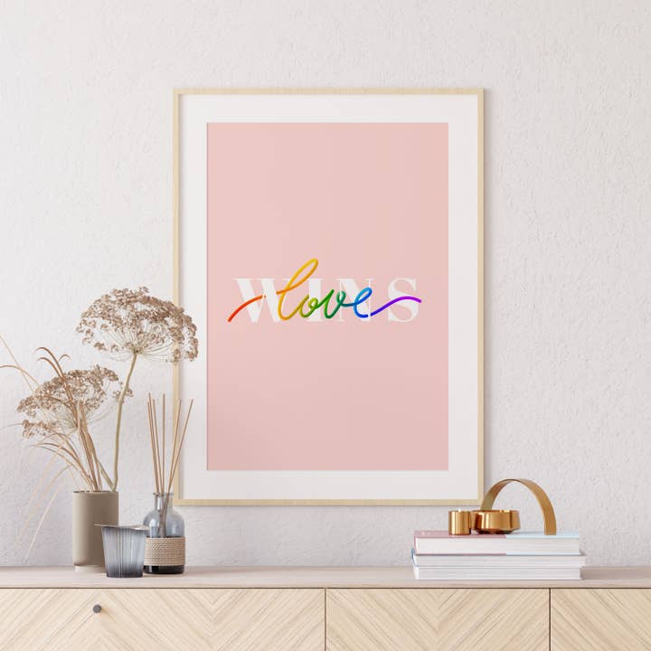 Love WINS Art Print No74 voor wholesale door el&chic