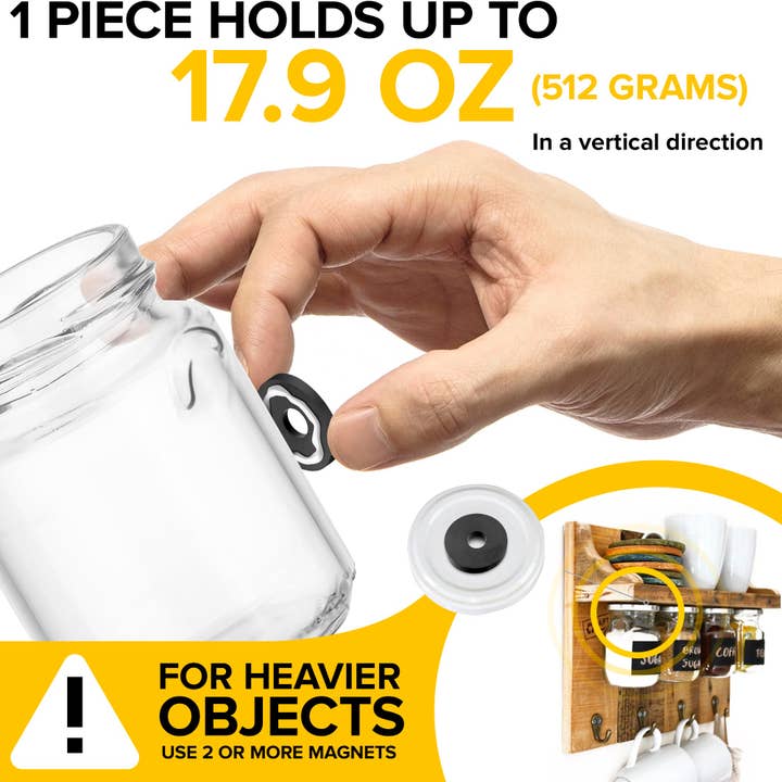 X-bet MAGNET - Wholesale Magnet - 40 PCs Round Ceramic Magnets with Holes - Tiny Disc Ring Bul2