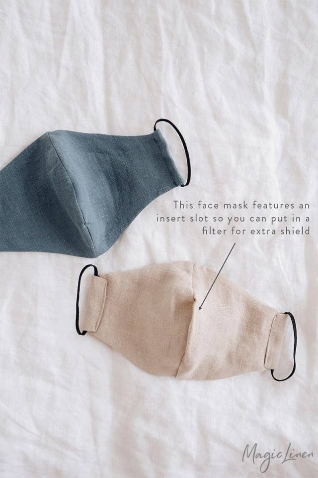 MagicLinen (We handle U.S. import procedures for you) - Wholesale Protective Face Mask/Shield - Linen Face Mask2